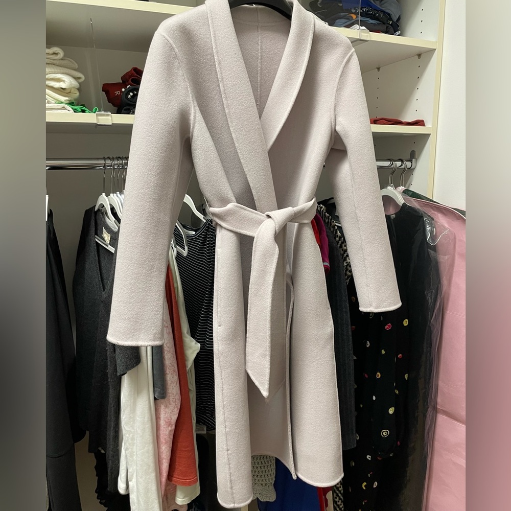 100% wool lavender winter coat
